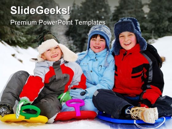Winter01 Children PowerPoint Background And Template 1210 Winter01 Children PowerPoint Background And Template 1210
