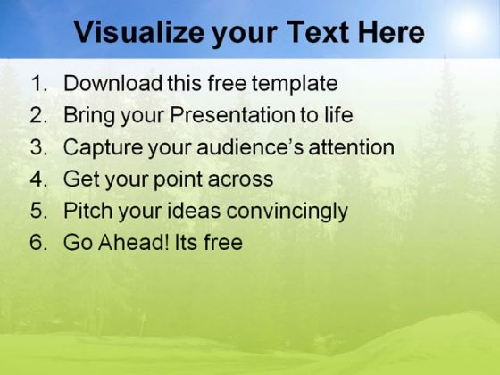 Beautiful Mountains PowerPoint Templates best image