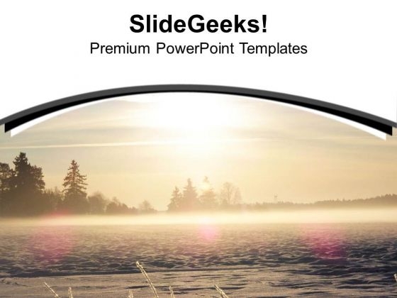 Winter View For With Sunshine PowerPoint Templates Ppt Backgrounds For Slides 0613 Winter View For With Sunshine PowerPoint Templates Ppt Backgrounds For Slides 0613