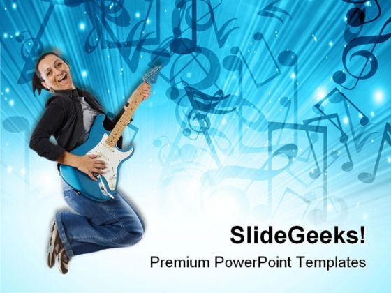 Woman With Guitar Music PowerPoint Themes And PowerPoint Slides 0811 Woman With Guitar Music PowerPoint Themes And PowerPoint Slides 0811