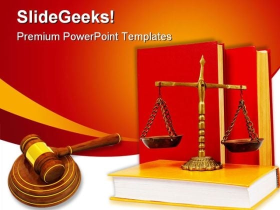 Wooden Gavel Law PowerPoint Template 1110 Wooden Gavel Law PowerPoint Template 1110