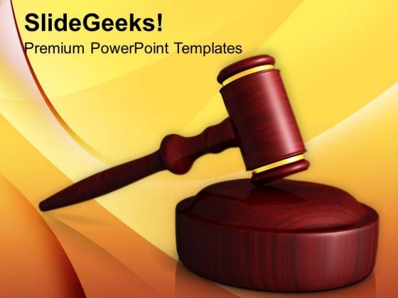Wooden Gavel Law PowerPoint Templates Ppt Backgrounds For Slides 0113 Wooden Gavel Law PowerPoint Templates Ppt Backgrounds For Slides 0113