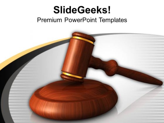 Wooden Gavel Law PowerPoint Templates Ppt Backgrounds For Slides 1212 Wooden Gavel Law PowerPoint Templates Ppt Backgrounds For Slides 1212