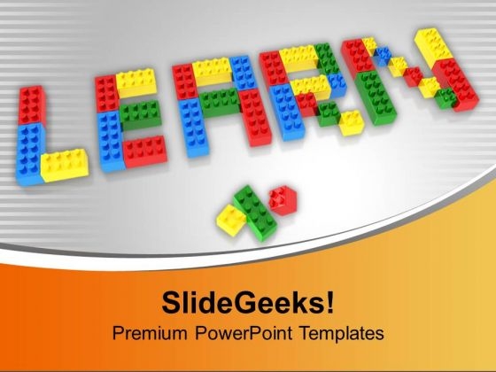 Word Learn Using Lego Blocks Education PowerPoint Templates Ppt Backgrounds For Slides 1212 Word Learn Using Lego Blocks Education PowerPoint Templates Ppt Backgrounds For Slides 1212