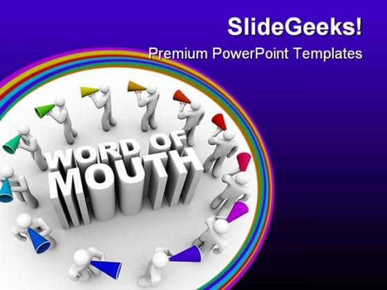 Word Of Mouth People PowerPoint Templates And PowerPoint Backgrounds 0611