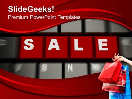 Word Sale On Keyboard With Shopping Bags PowerPoint Templates Ppt Backgrounds For Slides 0213 Word Sale On Keyboard With Shopping Bags PowerPoint Templates Ppt Backgrounds For Slides 0213