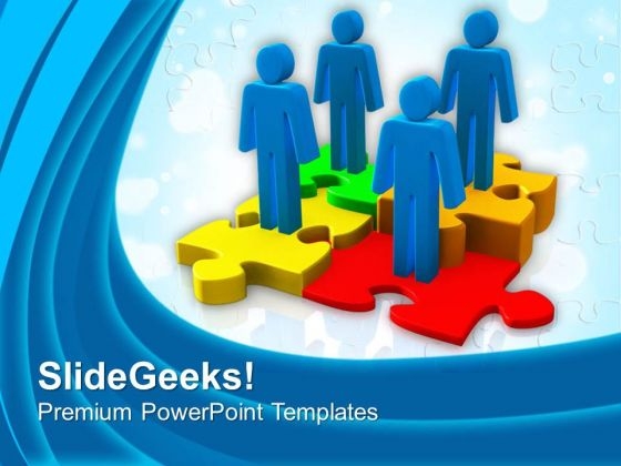 Work With Team For Better Result PowerPoint Templates Ppt Backgrounds For Slides 0513