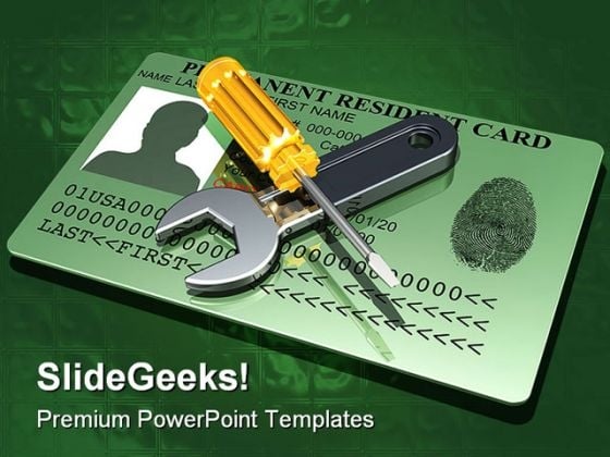 Working On A Green Card Industrial PowerPoint Templates And PowerPoint Backgrounds 0211 Working On A Green Card Industrial PowerPoint Templates And PowerPoint Backgrounds 0211