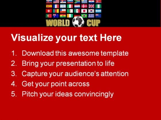 world cup south africa flag sports powerpoint templates and south africa powerpoint template