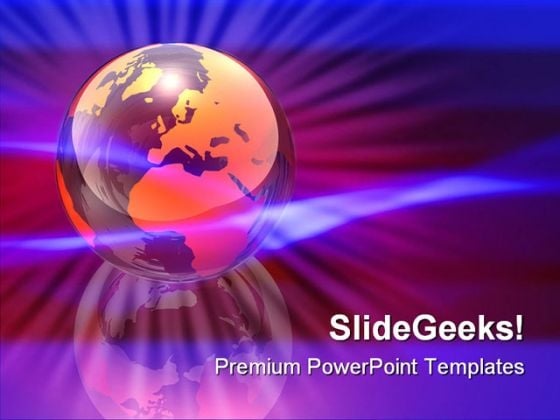 World Energy Globe PowerPoint Template 0810