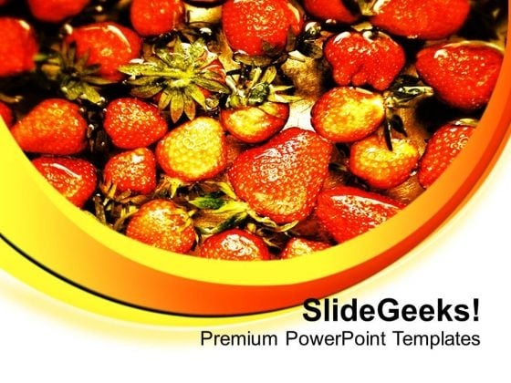 World Healthiest Food Strawberries PowerPoint Templates Ppt Backgrounds For Slides 0713 World Healthiest Food Strawberries PowerPoint Templates Ppt Backgrounds For Slides 0713