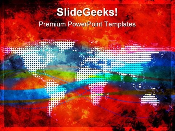 World Map Illustration Abstract PowerPoint Templates And PowerPoint Backgrounds 0411 World Map Illustration Abstract PowerPoint Templates And PowerPoint Backgrounds 0411