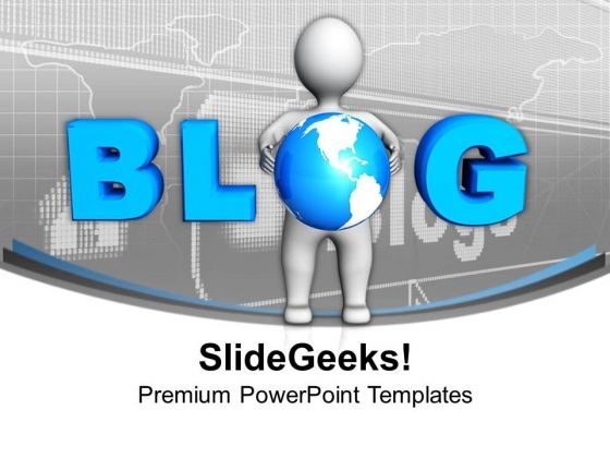 Write And Follow Blogs Technology PowerPoint Templates Ppt Backgrounds For Slides 0413