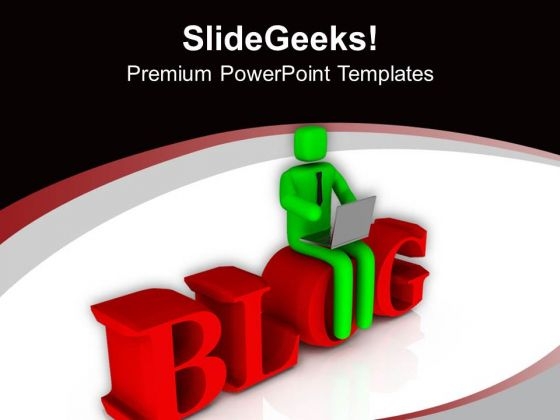 Write Your Own Blog PowerPoint Templates Ppt Backgrounds For Slides 0613 Write Your Own Blog PowerPoint Templates Ppt Backgrounds For Slides 0613