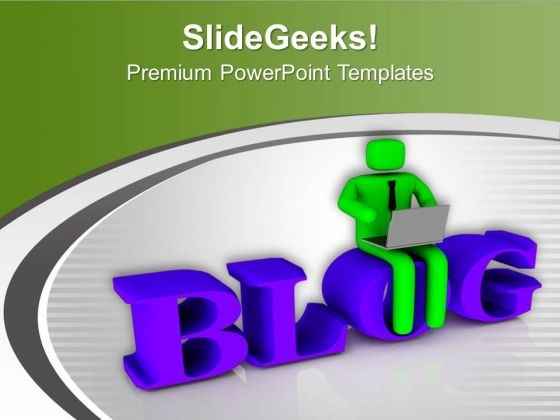 Writing A Blog Is Difficult PowerPoint Templates Ppt Backgrounds For Slides 0613 Writing A Blog Is Difficult PowerPoint Templates Ppt Backgrounds For Slides 0613