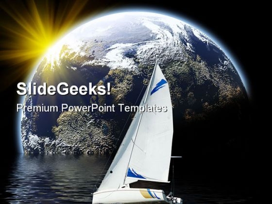 Yacht In Planet Earth PowerPoint Backgrounds And Templates 0111 Yacht In Planet Earth PowerPoint Backgrounds And Templates 0111
