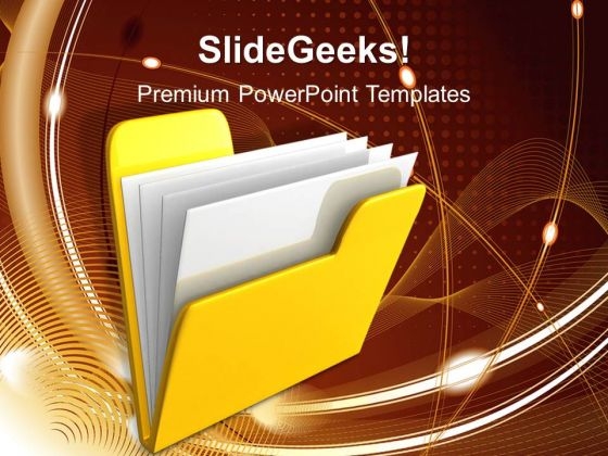 Yellow Computer Folder Internet PowerPoint Templates And PowerPoint Themes 1112 Yellow Computer Folder Internet PowerPoint Templates And PowerPoint Themes 1112