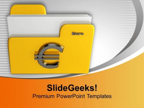 Yellow Folder With Euro Sign Computer PowerPoint Templates Ppt Backgrounds For Slides 0113 Yellow Folder With Euro Sign Computer PowerPoint Templates Ppt Backgrounds For Slides 0113