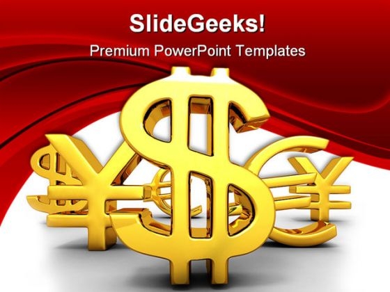 Yen Dollar Euro Money PowerPoint Themes And PowerPoint Slides 0511