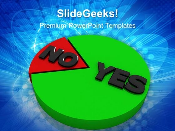 Yes And No Marketing Circle Charts PowerPoint Templates And PowerPoint Themes 0612 Yes And No Marketing Circle Charts PowerPoint Templates And PowerPoint Themes 0612