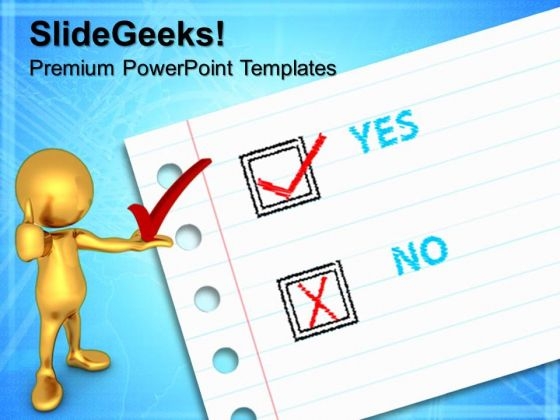 Yes No Choice Business PowerPoint Templates And PowerPoint Themes 0612 Yes No Choice Business PowerPoint Templates And PowerPoint Themes 0612