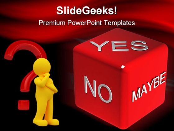 Yes No Metaphor PowerPoint Templates And PowerPoint Backgrounds 0211 Yes No Metaphor PowerPoint Templates And PowerPoint Backgrounds 0211