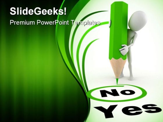 Yes No Metaphor PowerPoint Themes And PowerPoint Slides 0311 Yes No Metaphor PowerPoint Themes And PowerPoint Slides 0311