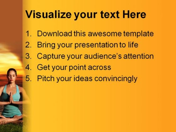 yoga sunrise health powerpoint templates and powerpoint yoga sunrise health powerpoint templates and powerpoint, Presentation templates