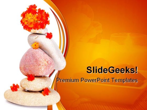 Zen Stones And Flowers Beach PowerPoint Themes And PowerPoint Slides 0411 Zen Stones And Flowers Beach PowerPoint Themes And PowerPoint Slides 0411
