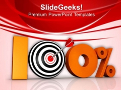100 Percent Target Achieved PowerPoint Templates Ppt Backgrounds For Slides 0813 100 Percent Target Achieved PowerPoint Templates Ppt Backgrounds For Slides 0813