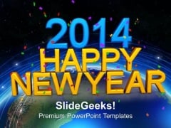 2014 Happy New Year PowerPoint Template 1113 2014 Happy New Year PowerPoint Template 1113