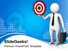 3d Image Of Businessman With Target PowerPoint Templates Ppt Backgrounds For Slides 0813 3d Image Of Businessman With Target PowerPoint Templates Ppt Backgrounds For Slides 0813