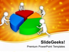 3d Men Pushing Pieces Of Pie Chart PowerPoint Templates Ppt Backgrounds For Slides 0713 3d Men Pushing Pieces Of Pie Chart PowerPoint Templates Ppt Backgrounds For Slides 0713