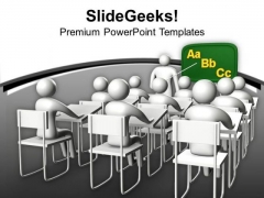3d Students In Classroom Education Concept PowerPoint Templates Ppt Backgrounds For Slides 1212