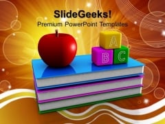 Abc Blocks And Books Education PowerPoint Templates And PowerPoint Themes 1012 Abc Blocks And Books Education PowerPoint Templates And PowerPoint Themes 1012