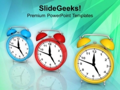 Alarm Clocks For Time Management PowerPoint Templates Ppt Backgrounds For Slides 0413 Alarm Clocks For Time Management PowerPoint Templates Ppt Backgrounds For Slides 0413