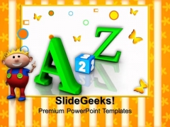 Alphabets Education PowerPoint Templates And PowerPoint Themes 0812 Alphabets Education PowerPoint Templates And PowerPoint Themes 0812