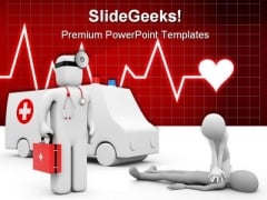 Ambulance Medical PowerPoint Themes And PowerPoint Slides 0511
