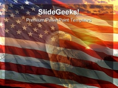Ameri Flag And Eagle Animals PowerPoint Template 1110 Ameri Flag And Eagle Animals PowerPoint Template 1110
