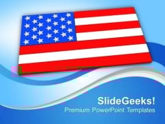 American Flag Symbol Of Pride And Freedom PowerPoint Templates Ppt Backgrounds For Slides 0813 American Flag Symbol Of Pride And Freedom PowerPoint Templates Ppt Backgrounds For Slides 0813