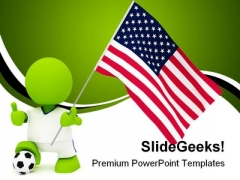 American Soccer Sports PowerPoint Templates And PowerPoint Backgrounds 0311