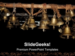 Ancient Bells Religion PowerPoint Template 0610 Ancient Bells Religion PowerPoint Template 0610