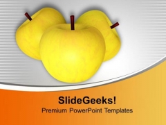 Apples Are Good Source Of Fibre PowerPoint Templates Ppt Backgrounds For Slides 0613