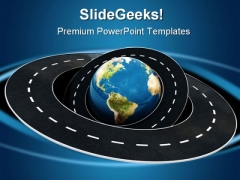 Around World Transportation PowerPoint Template 0610 Around World Transportation PowerPoint Template 0610