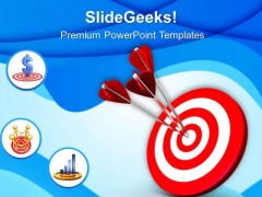 Arrows Hit The Target PowerPoint Templates Ppt Backgrounds For Slides 0813