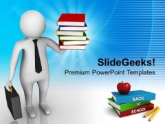 Back To School 3d Image PowerPoint Templates Ppt Backgrounds For Slides 0813