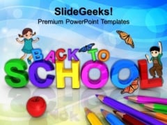 Back To School Education PowerPoint Templates And PowerPoint Themes 0612 Back To School Education PowerPoint Templates And PowerPoint Themes 0612