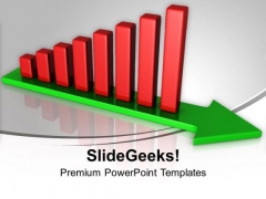 Bar Graph On Green Arrow Growth PowerPoint Templates Ppt Backgrounds For Slides 0213 Bar Graph On Green Arrow Growth PowerPoint Templates Ppt Backgrounds For Slides 0213