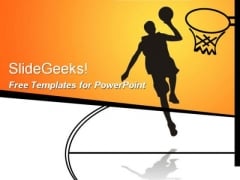 Basketball Sports PowerPoint Template Basketball Sports PowerPoint Template