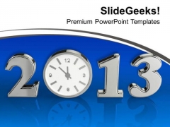 Be Punctual This New Year PowerPoint Templates Ppt Backgrounds For Slides 0413 Be Punctual This New Year PowerPoint Templates Ppt Backgrounds For Slides 0413